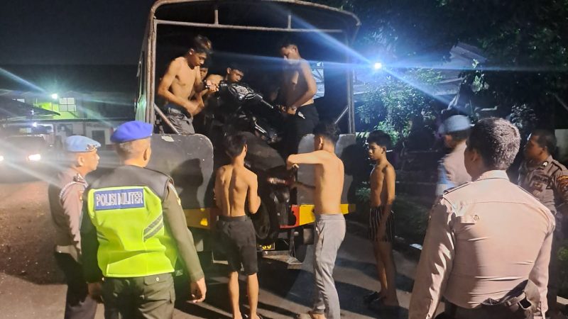 Patroli Gabungan TNI-Polri Wujudkan Kamtibmas Kondusif di Kota Binjai