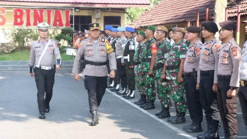 Polres Binjai Apel Gelar Pasukan Operasi Kewilayahan Keselamatan Toba 2024