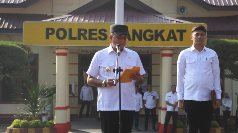 Pj. Bupati Langkat Pimpin Apel Gelar Pasukan Operasi Keselamatan Toba 2024