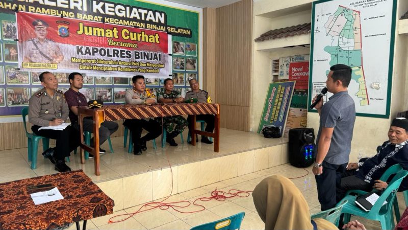 Polres Binjai Pantau Situasi Kamtibmas Melalui Jumat Curhat 