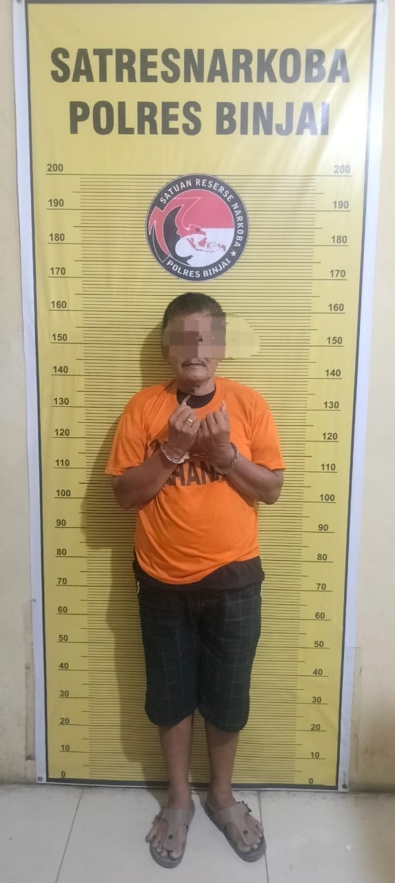 Nekat Jual Sabu, Kakek-Kakek “Goal” di Polres Binjai