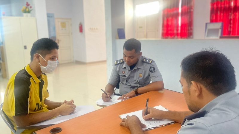 Jalani Program AO, Kasubsi Penilaian dan Klasifikasi Berikan Nasihat kepada Anak LPKA Palu