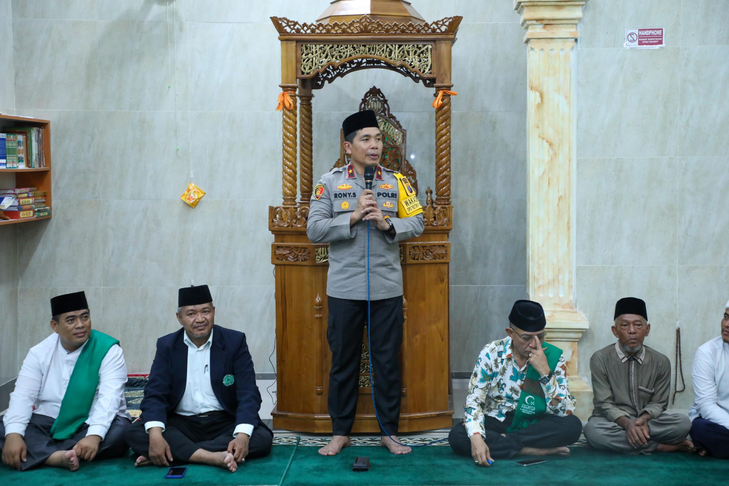 Kapolres Langkat Sambut Kunjungan Wakapolda Sumut Dalam Rangka Safari Ramadhan