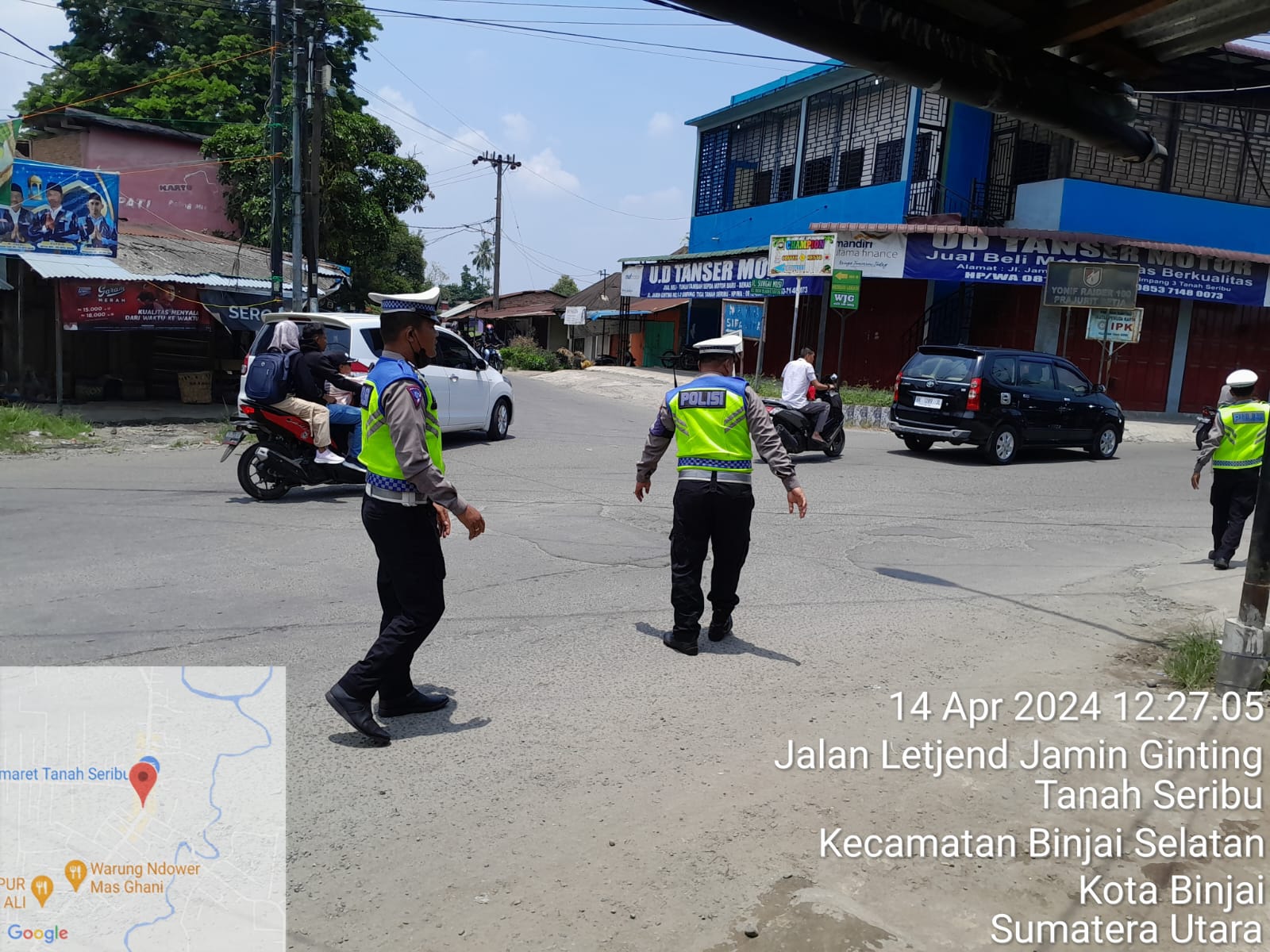 Polres Binjai Lakukan Penebalan Personil Pada Titik Rawan Kemacetan