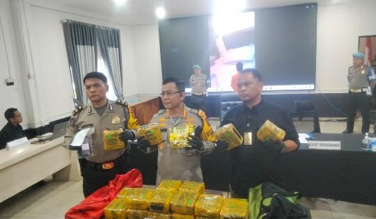Polrestabes Medan Gagalkan Peredaran Sabu 24 Kilogram Asal Negeri Jiran