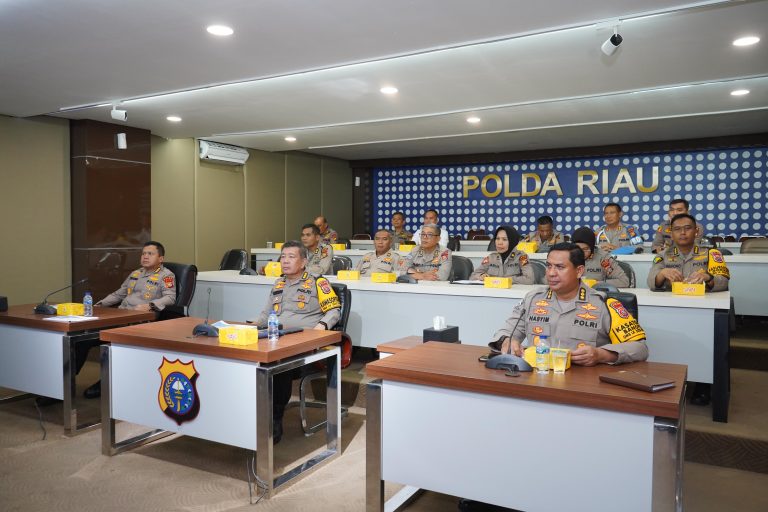 Polda Riau Jadi Saksi Pelaksanaan Anev TW I