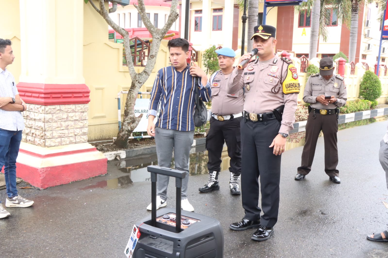 Polres Binjai Mendapat Apresiasi Dari Aliansi Pemuda dan Mahasiswa Binjai