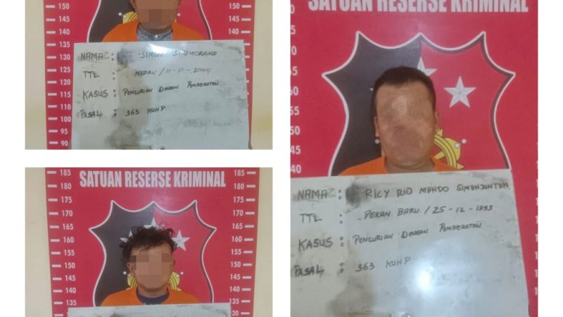 Tim Opsnal Sat Reskrim Polresta Deli Serdang, Berhasil Tangkap 3 Pelaku Curanmor