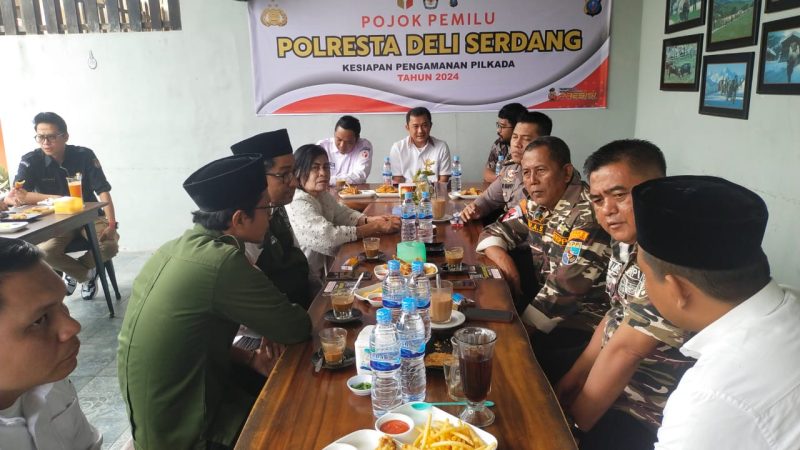 Polresta Deli Serdang Laksanakan Pojok Pemilu Dalam Menciptakan Harkamtibmas Jelang Pilkada 2024