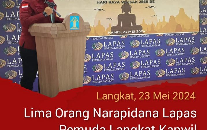 Lima WBP Lapas Pemuda Klas III Beragama Budha Mendapat Remisi