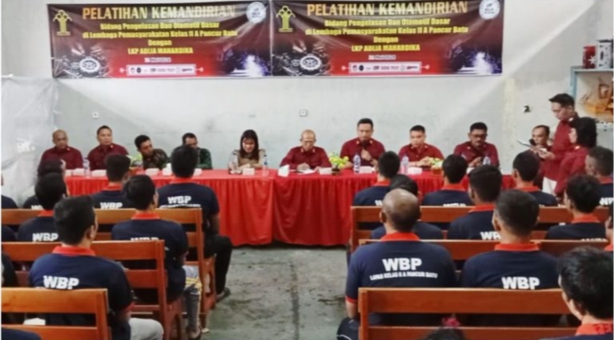 Lapas Kelas IIB Pancur Batu Gandeng LKP Adlia Mahardika Gelar Pelatihan Pengelasan dan Otomotif Dasar