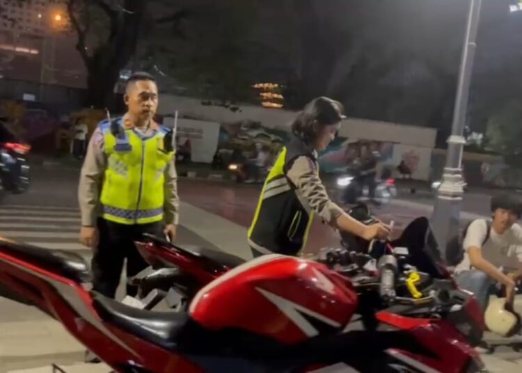 Sat Lantas Polrestabes Medan Gelar Razia, 147 Sepedamotor Knalpot Brong 