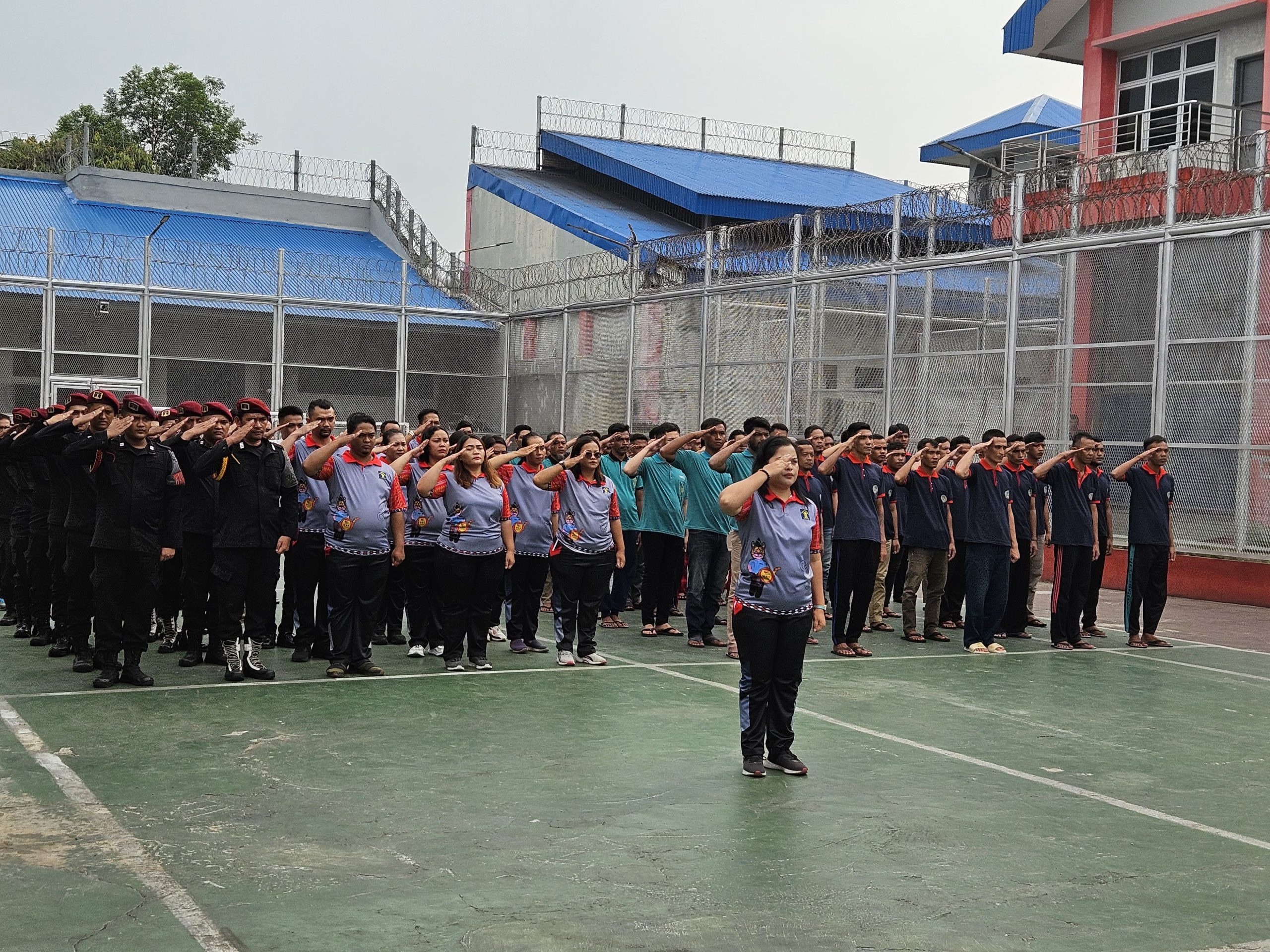 Meriahkan Hari Pengayoman ke – 79, Lapas Kelas IIA Pancur Batu Kanwil Kemenkumham Sumut Gelar Upacara Pembukaan Pekan Olahraga