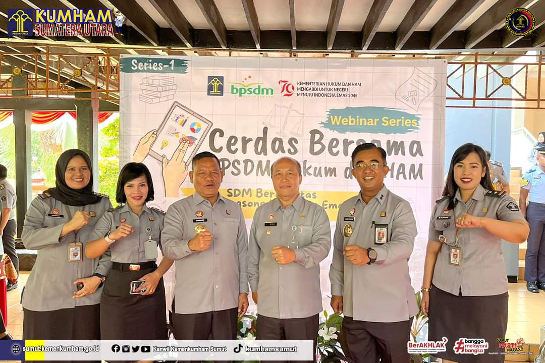 Kepala Kemenkunham Sumut Hadiri Acara Peluncuran Webinar Series I Cerdas