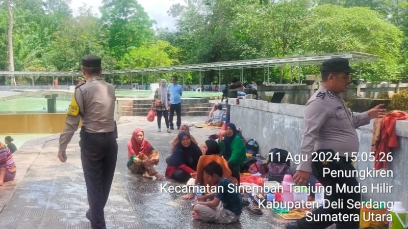 Berikan Rasa Aman dan Kondusif, Polsek Jajaran Polresta Deli Serdang Patroli ke Tempat Wisata