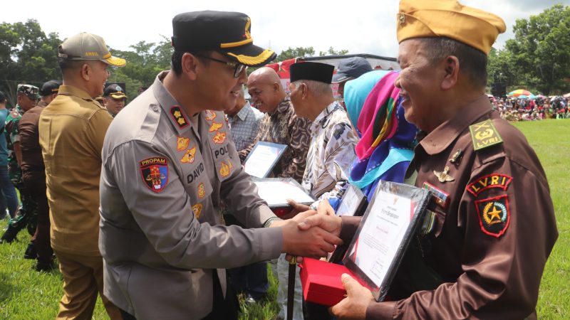 Kapolres Langkat Hadiri puncak peringatan Berandan Bumi Hangus yang ke-77 Pangkalan Berandan