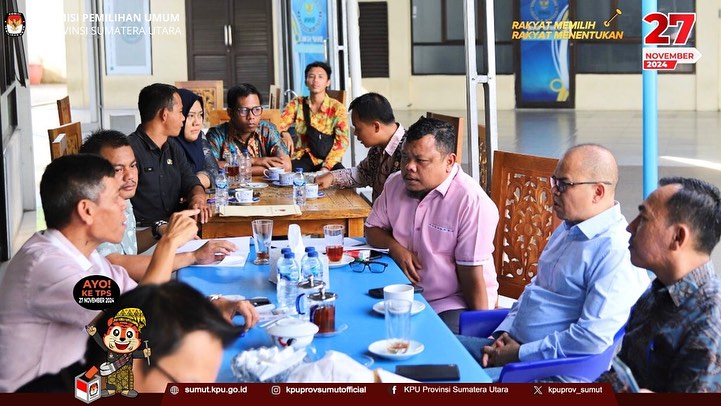 KPU Sumut Audensi Dengan BNNP Sumut