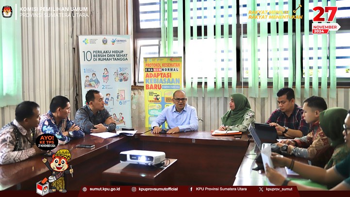 Terkait Pemeriksaan Kesehatan Cagub dan Cawagubsu, KPU Sumut Audensi Dengan Dinkes Sumut