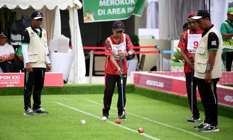 NTT Vs Sulteng di Final Beregu Pria Gateball PON XXI : Menanti Kejutan Tim Nusa Cendana