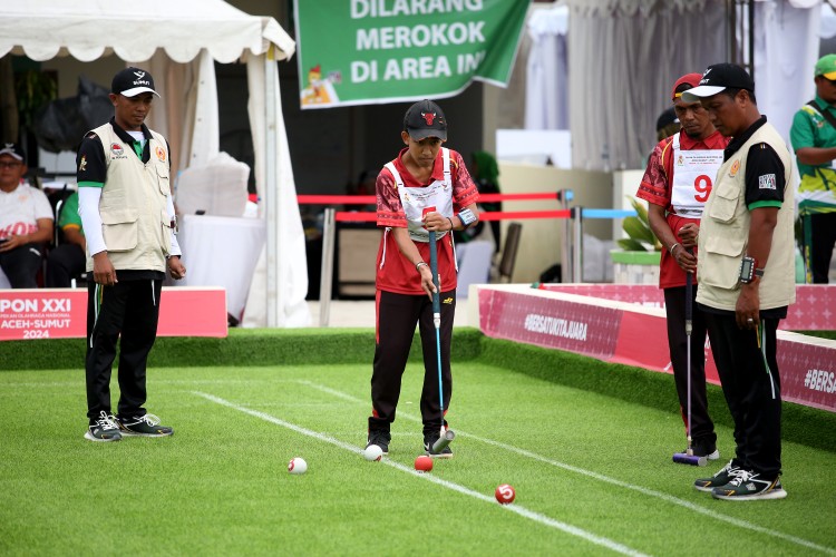 NTT Vs Sulteng di Final Beregu Pria Gateball PON XXI : Menanti Kejutan Tim Nusa Cendana