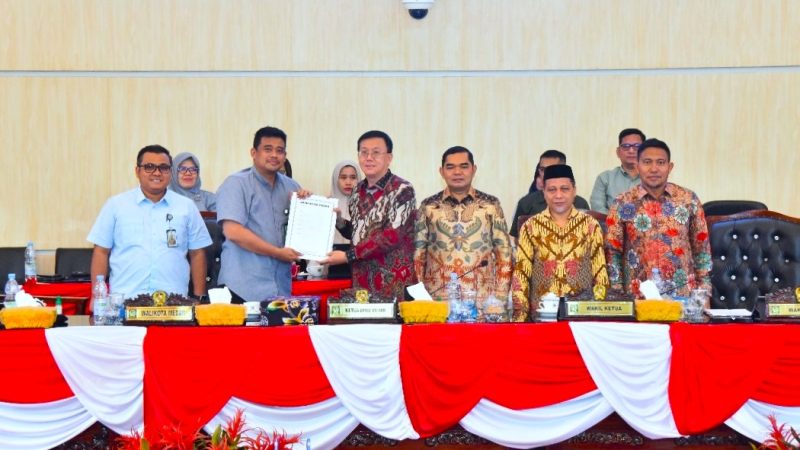 Ranperda Tentang APBD 2025 Disetujui DPRD Medan dan Pemko