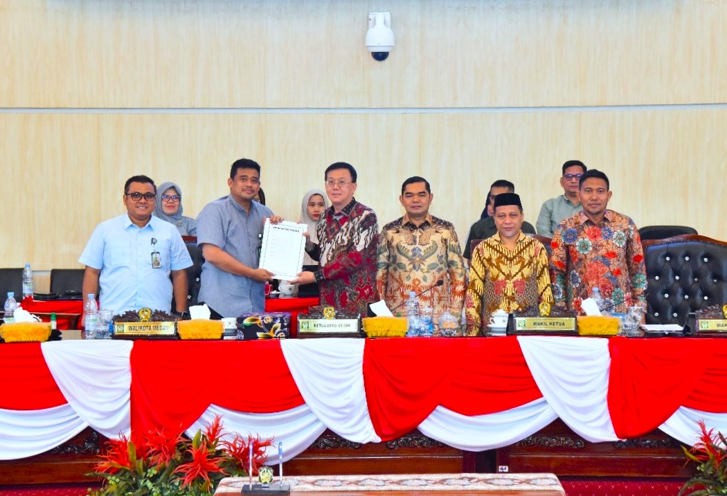 Ranperda Tentang APBD 2025 Disetujui DPRD Medan dan Pemko