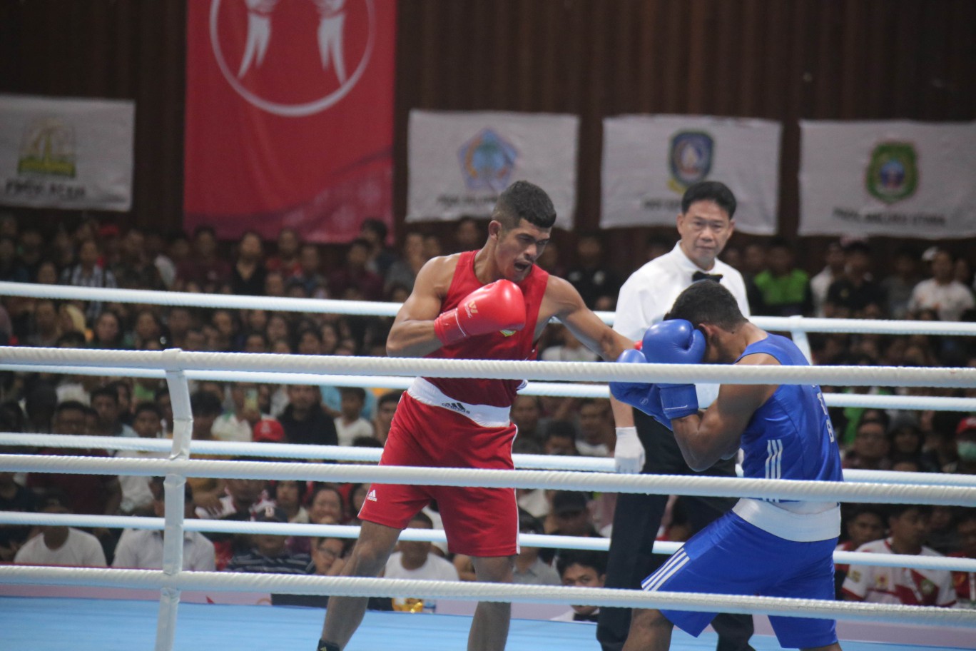 Serangkaian Pertandingan Semifinal Tinju PON XXI, Petinju Top Siap Rebut Emas