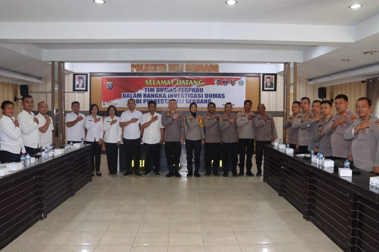 Kunjungan Kerja Tim Investigasi Dumas Terpadu Poldasu di Polresta Deli Serdang
