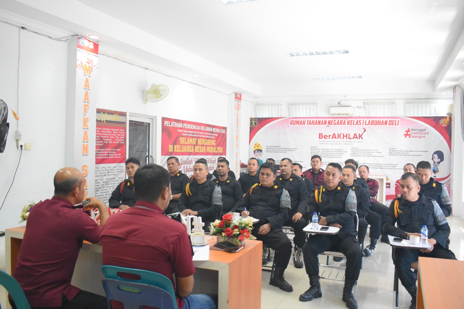 Kunci Kekuatan Tim, Karutan Labuhan Deli Gelar Rapat Koordinasi Jajaran Pengamanan