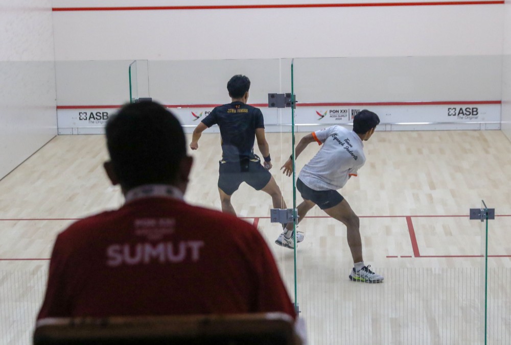 Susul Jabar A dan Riau A, DKI Jakarta B dan Jateng Lolos Semifinal Ganda Putra Squash
