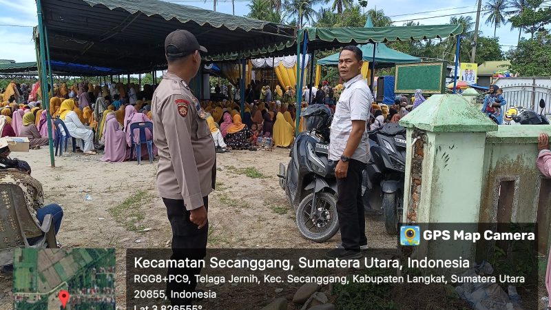 Polsek Secanggang Gelar Pengamanan Kampanye Tatap Muka dan Silaturahmi Calon Wakil Bupati Kabupaten Langkat