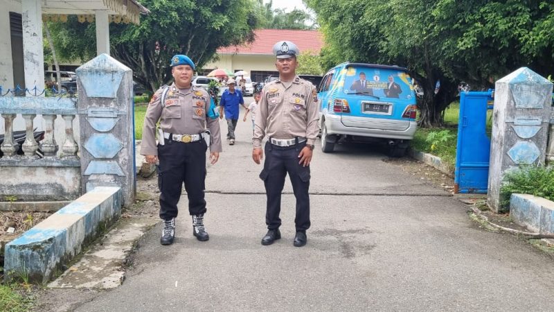 Pengamanan kampanye pertemuan terbatas pasangan calon Bupati dan wakil Bupati Langkat