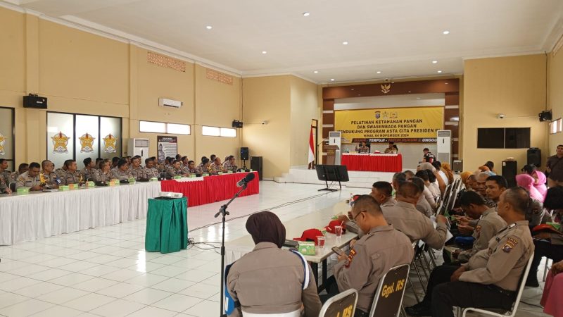 Polres Langkat Gelar Pelatihan Ketahanan dan Swasembada Pangan di SPN Polda Sumut