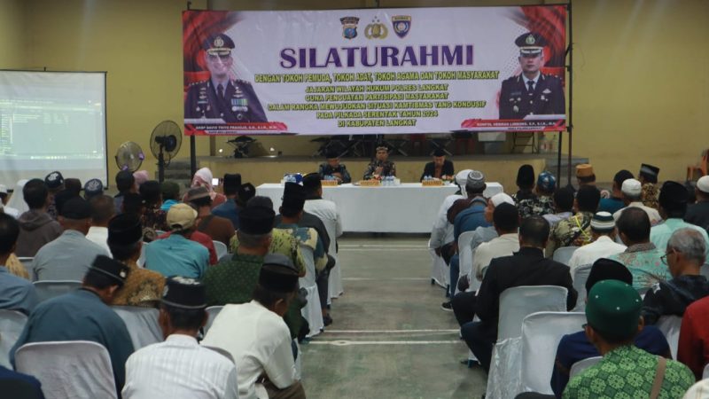Kapolres Langkat Gelar Silaturahmi dengan Tokoh Pemuda, Adat, Agama, dan Masyarakat untuk Wujudkan Pilkada Damai