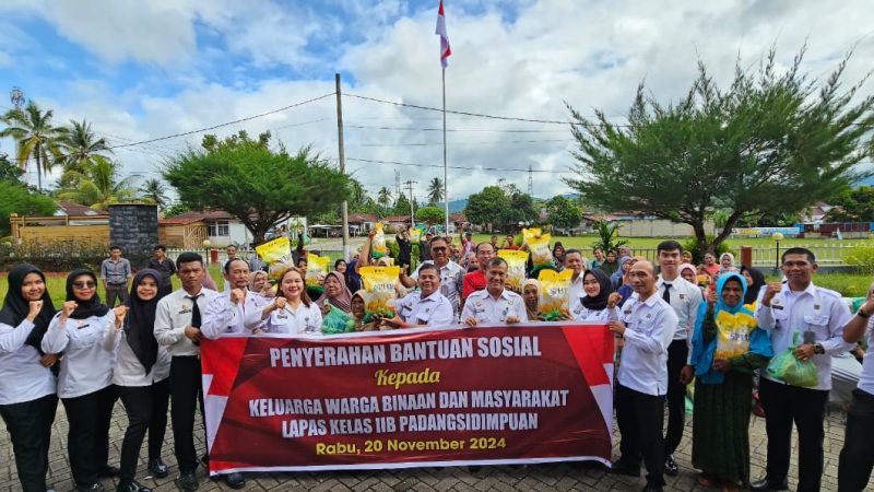 Lapas Kelas IIB Padangsidimpuan Berikan Bantuan Bagi Keluarga Warga Binaan