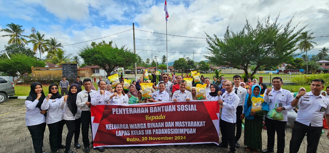 Lapas Kelas IIB Padangsidimpuan Berikan Bantuan Bagi Keluarga Warga Binaan