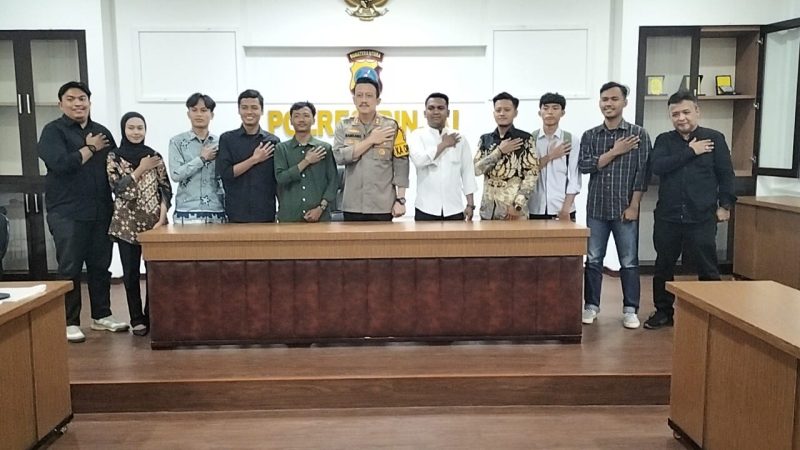 Aliansi BEM Nusantara Sumatera Utara Datangi Polres Binjai