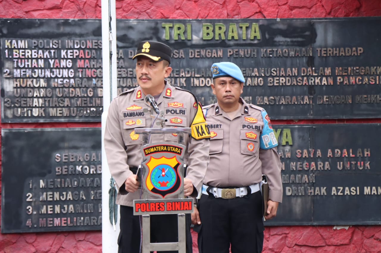 Pengamanan Pilkada Serentak Tahun 2024 di TPS, Polres Binjai turunkan personil 452 orang