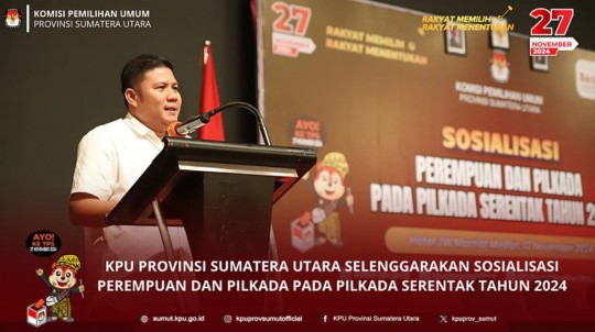 KPU Provinsi Sumatera Utara Selenggarakan Sosialisasi Perempuan dan Pilkada Pada Pilkada Serentak Tahun 2024