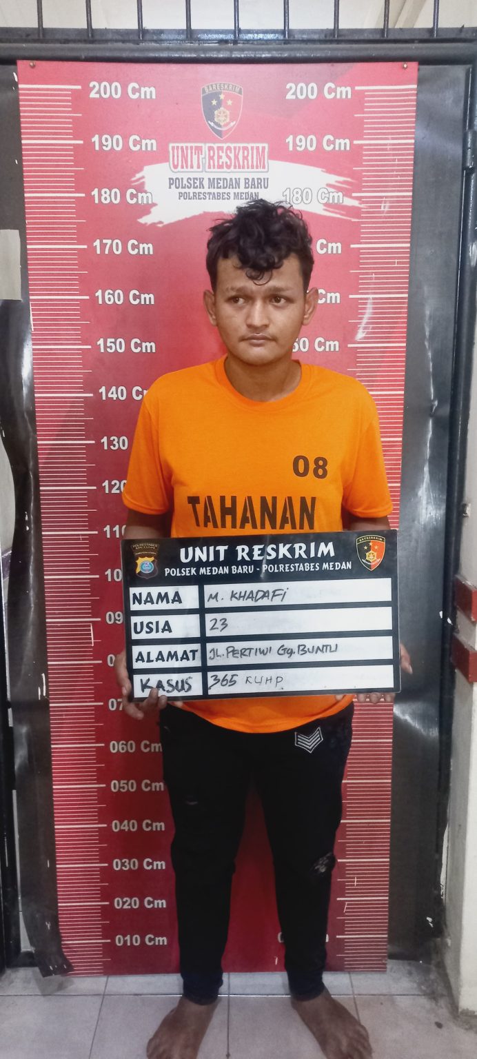 Polsek Medan Baru Ringkus Jukir Nyambi Curanmor di Lapangan Benteng