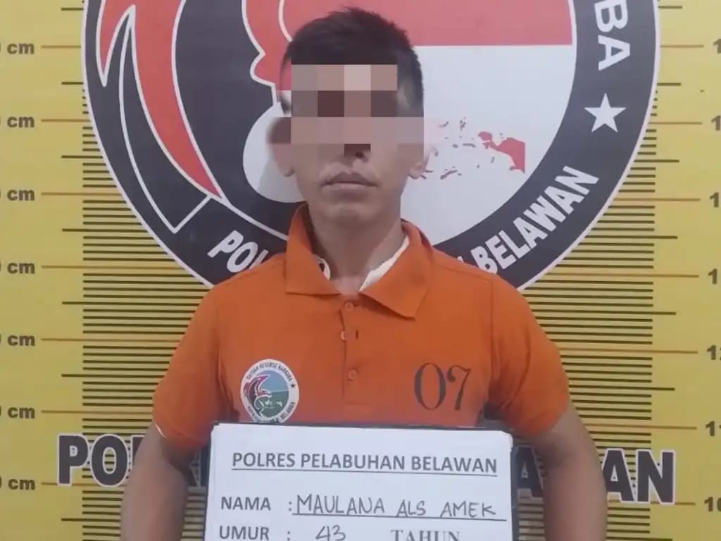 Polres Pelabuhan Belawan Ringkus Bandar Sabu di Kota Bangun