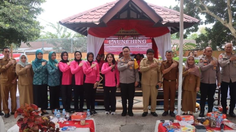 Polresta Deli Serdang ikuti zoom meeting Launching serentak Penguatan Program Pekarangan Pangan Lestari (P2L)