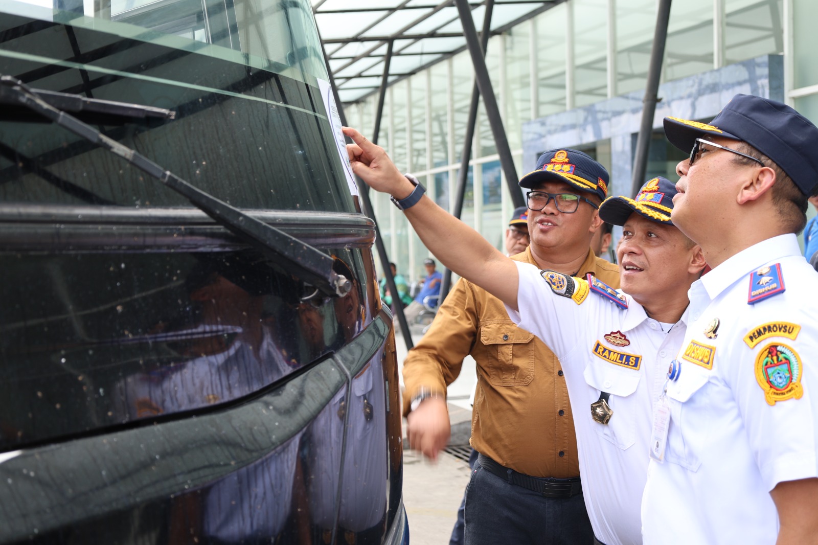 Rampcheck Kolaborasi, Dishub Sumut Bersama Instansi Terkait Rekomendasikan Ratusan Kendaraan Angkutan Umum Diperbaiki