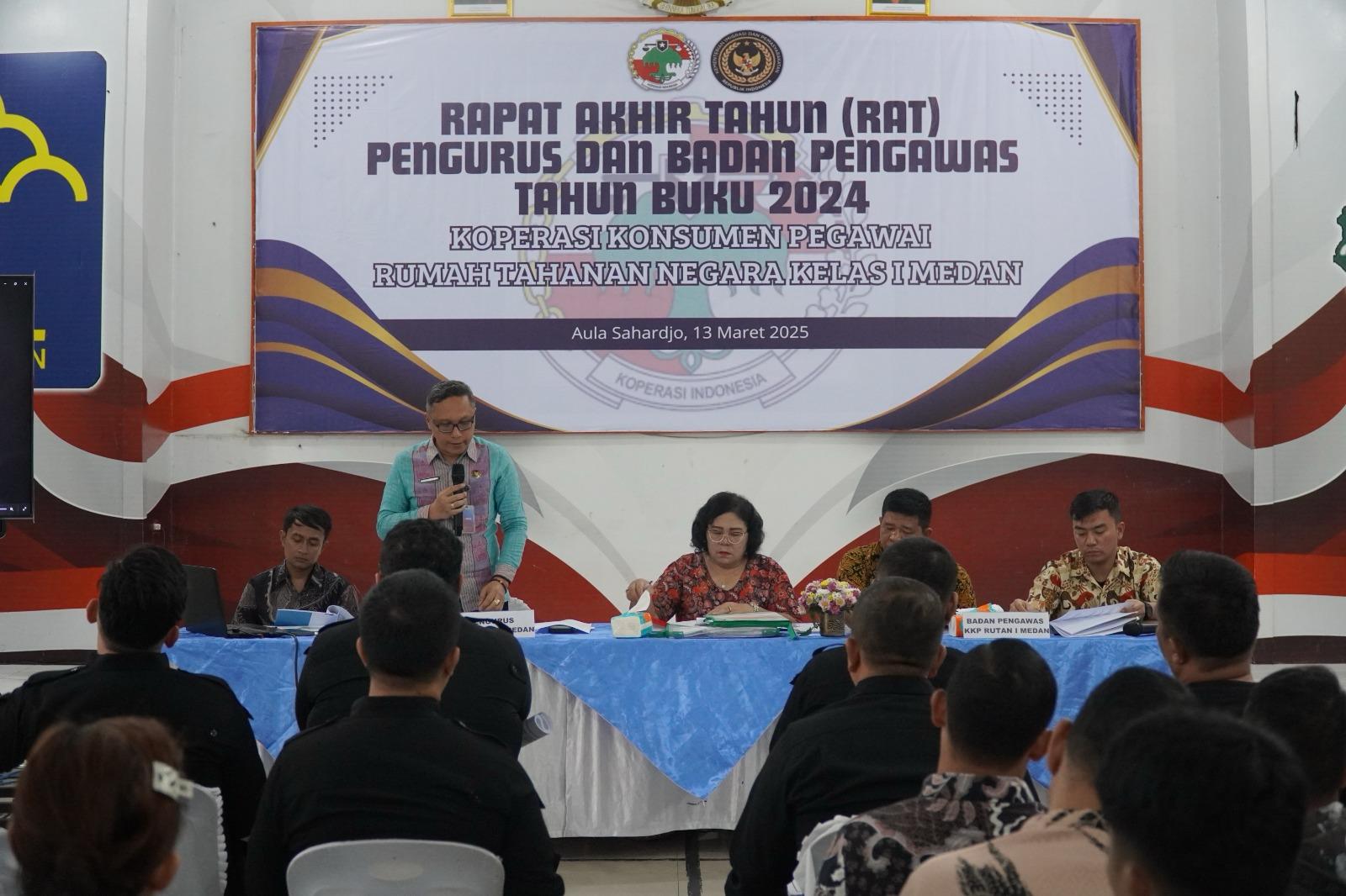 Rutan Kelas I Medan Gelar Rapat Anggota Tahunan Koperasi Pegawai Tahun Buku 2024