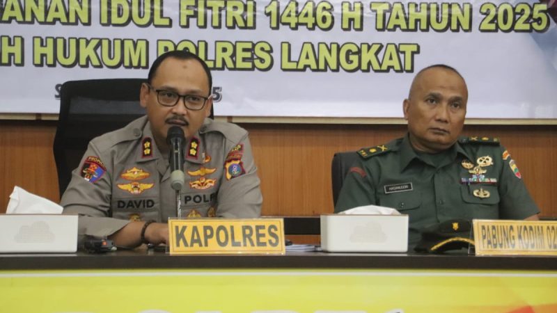 Polres Langkat Gelar Rapat Koordinasi Operasi Ketupat Toba 2025
