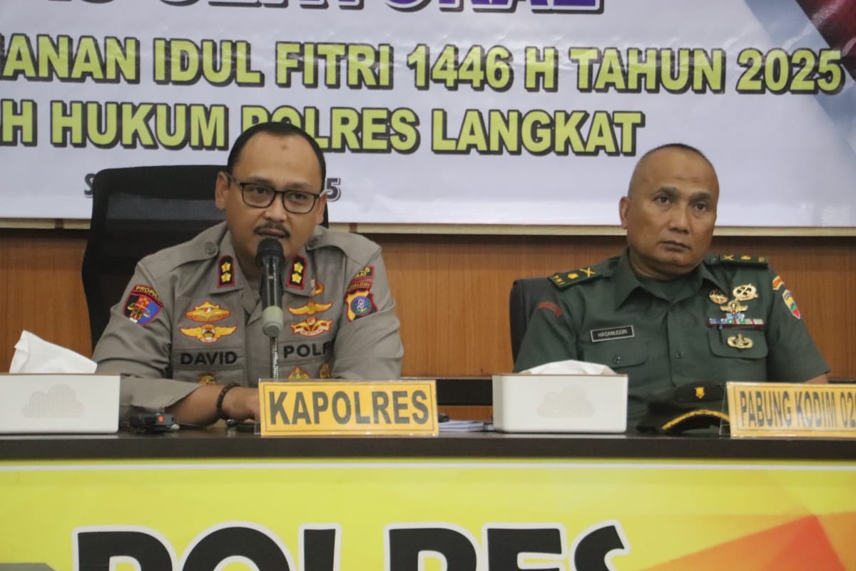 Polres Langkat Gelar Rapat Koordinasi Operasi Ketupat Toba 2025