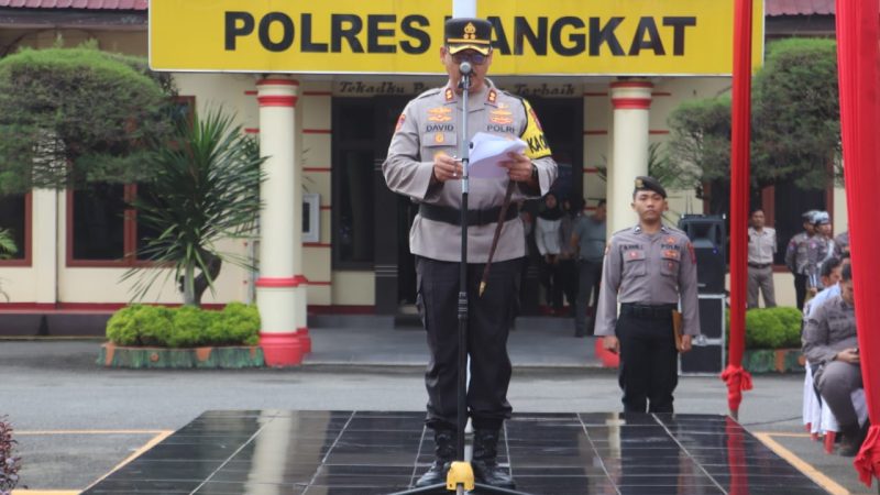 Siap Amankan Mudik Lebaran! Polres Langkat Apel Gelar Pasukan Operasi Ketupat Toba 2025
