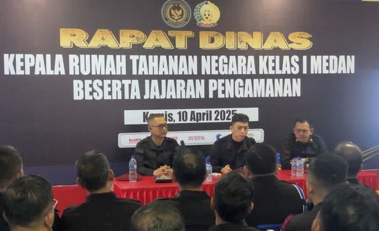 Rapat Dinas Kesatuan Pengamanan Rutan Kelas 1 Medan