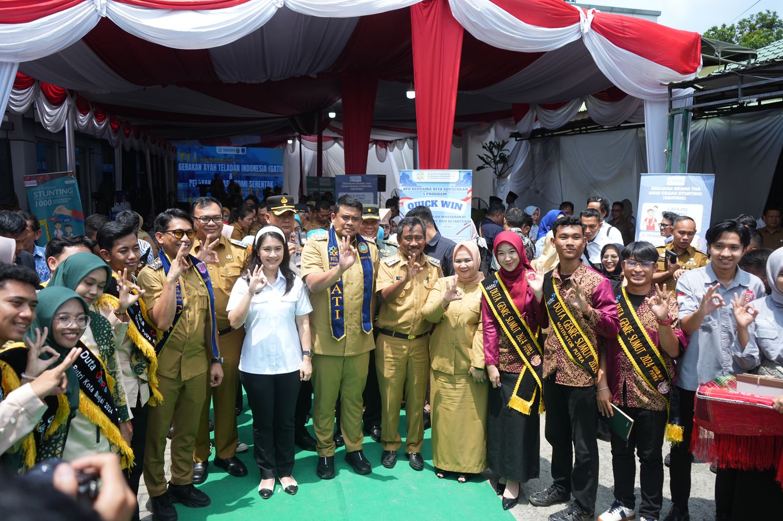 Polres Binjai Laksanakan Pengamanan Kunjungan Wakil Menteri BKKBN
