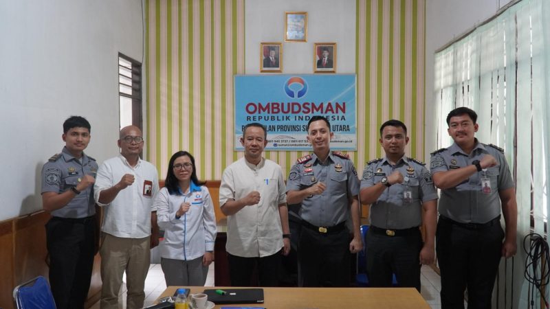Karutan Kelaas I Medan Lakukan Audiensi Dengan Ombudsman RI Perwakilan Sumut